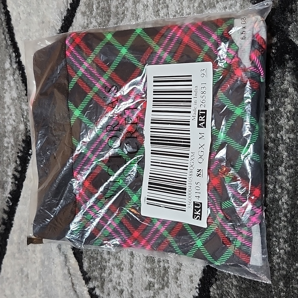 VICTORIA SECRET 2022 PLAID BOYSHORT PANTY MEDIUM